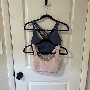 Bundle lululemon straps bras. Size 8.